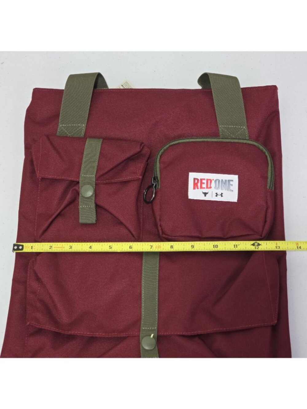 Under Armour Project Rock One Gym Lightweight Sack  / Burgundy Color - Picture 5 of 11